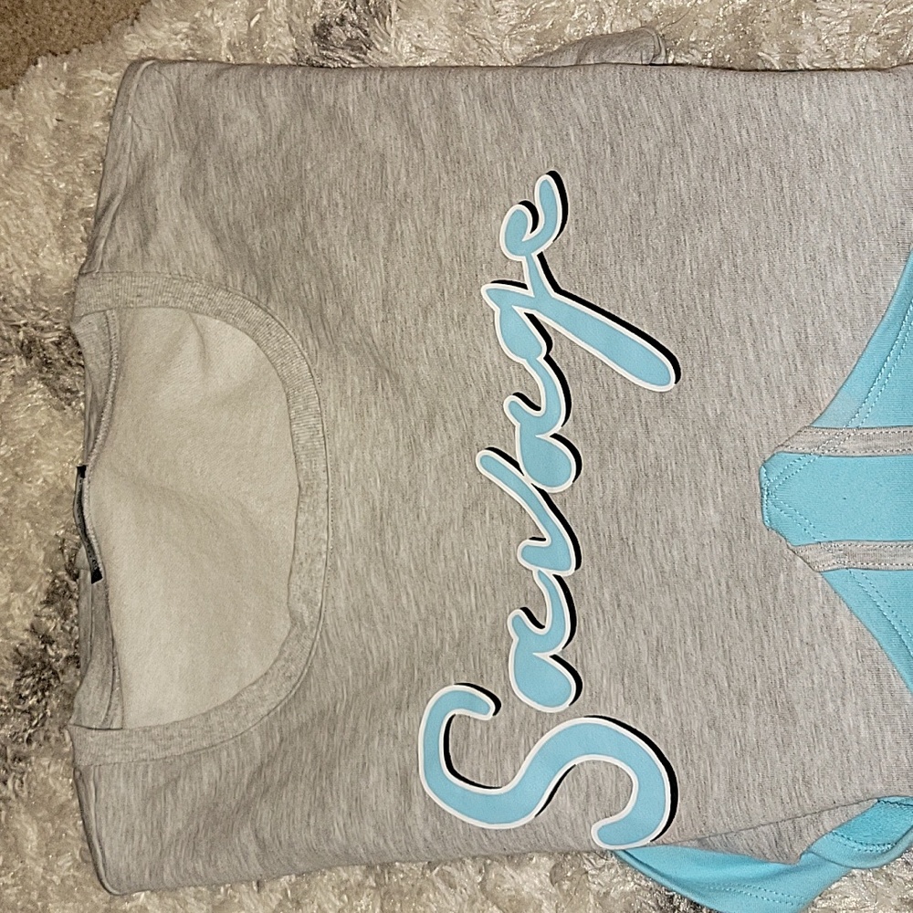 FTF Sweatshirt Dress "SAVAGE" Sz. 2 - Picture 5 of 6